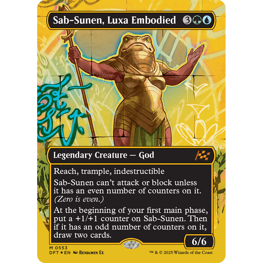 Sab-Sunen, Luxa Embodied (DFT-553) - Aetherdrift (Borderless) Foil