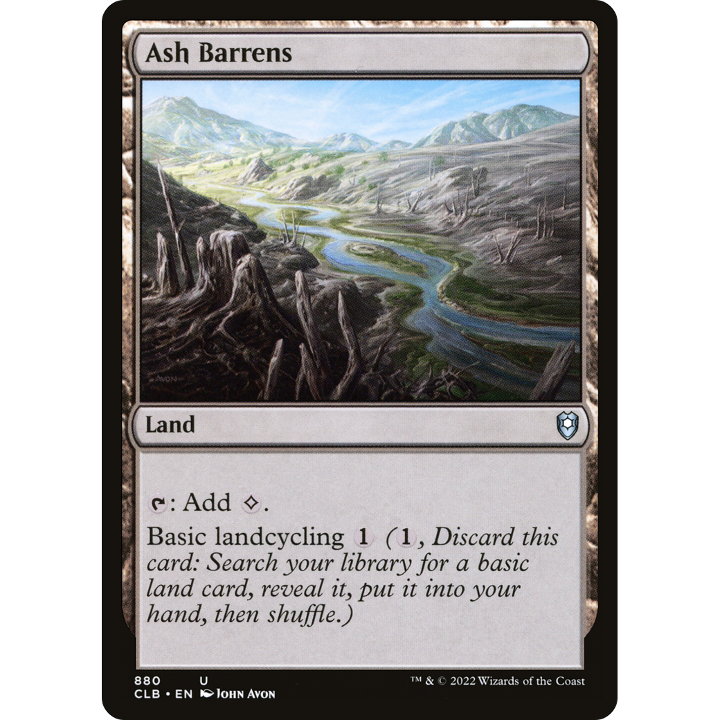 Ash Barrens (CLB-880) - Commander Legends: Battle for Baldur's Gate