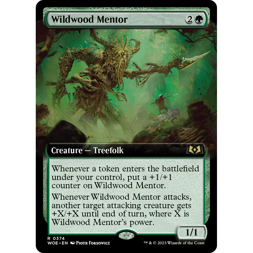 Wildwood Mentor (WOE-374) - Wilds of Eldraine: (Extended Art) Foil