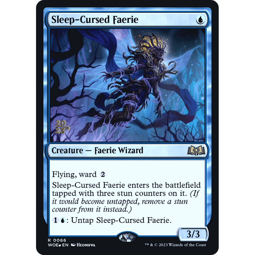 Sleep-Cursed Faerie (PRE-66S) - Wilds of Eldraine Promos Foil