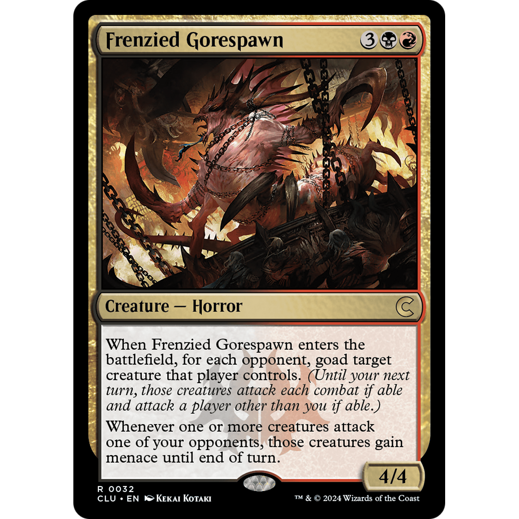 Frenzied Gorespawn (CLU-032) - Ravnica: Clue Edition