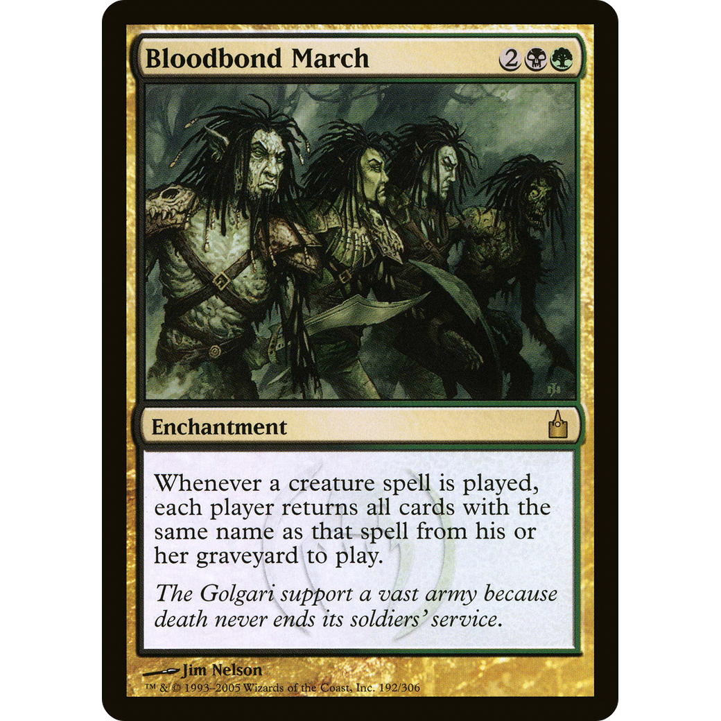 Bloodbond March (RAV-192) - Ravnica: City of Guilds Foil
