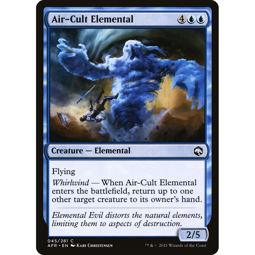 Air-Cult Elemental (AFR-045) - Adventures in the Forgotten Realms Foil