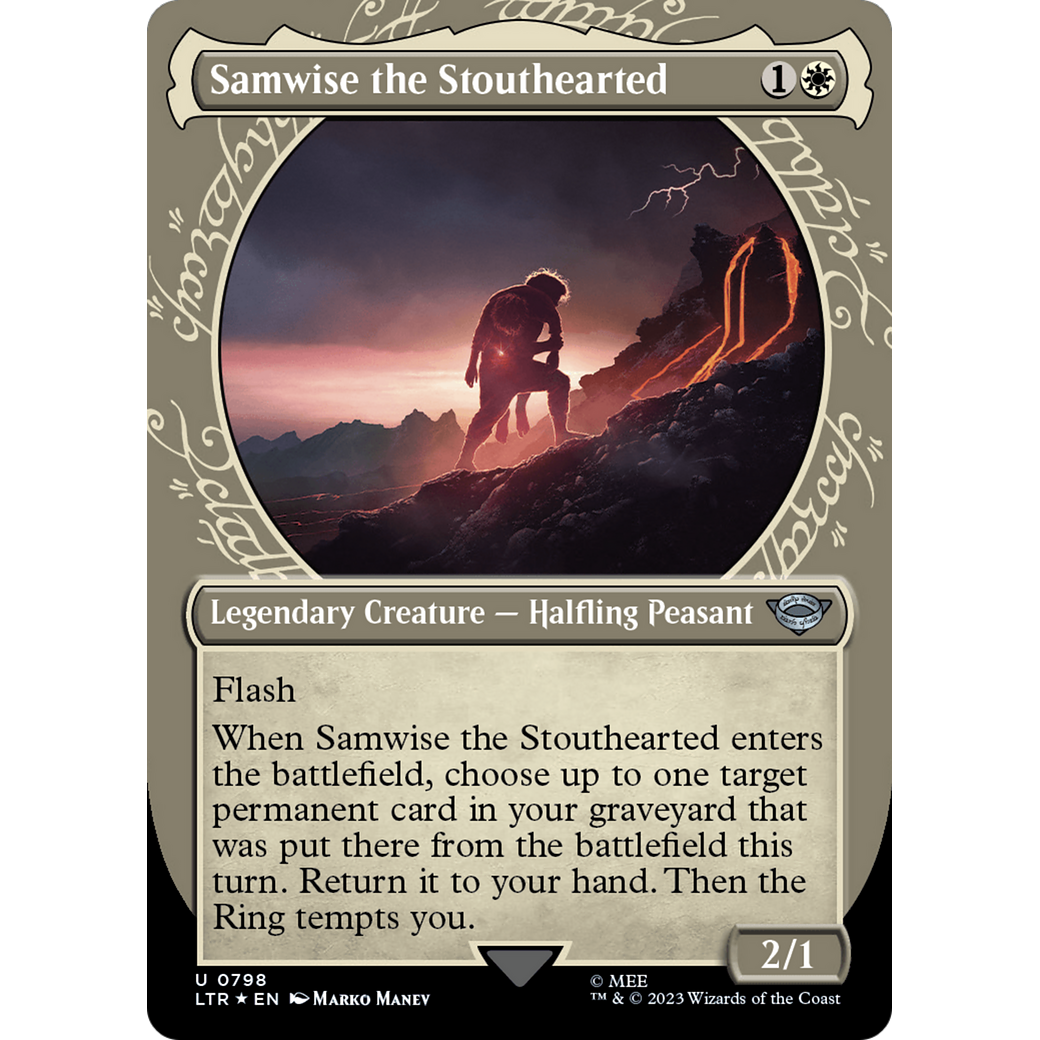 Samwise the Stouthearted (LTR-798) - The Lord of the Rings: Tales of Middle-earth: (Showcase) (Borderless) Foil