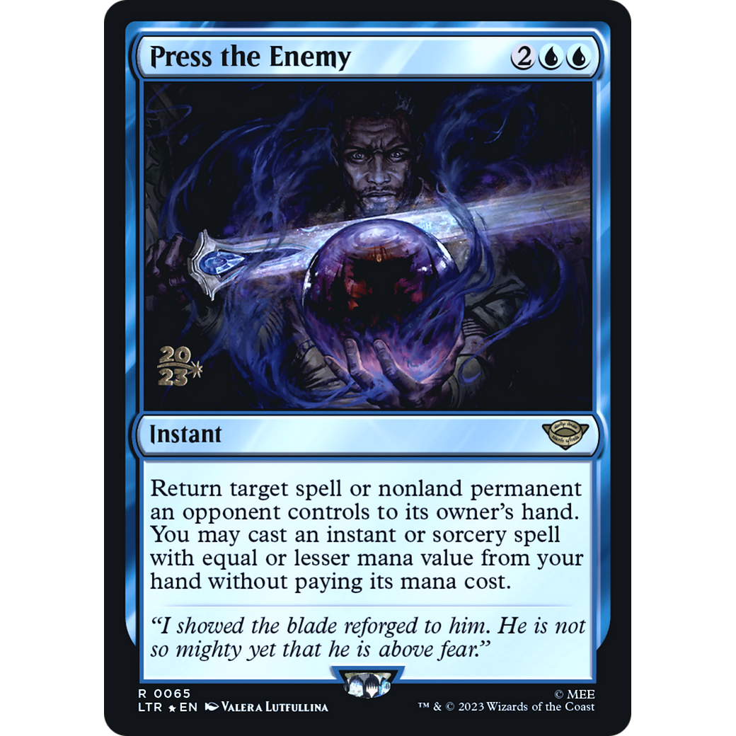 Press the Enemy (PRE-65S) - Tales of Middle-earth Promos Foil