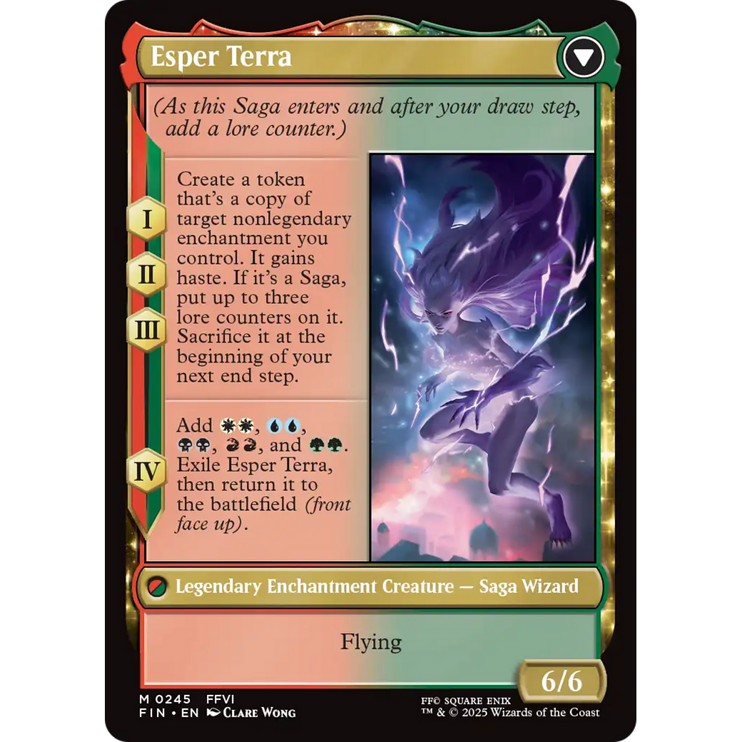 Terra, Magical Adept // Esper Terra (FIN-245) - FINAL FANTASY: (enchantment)