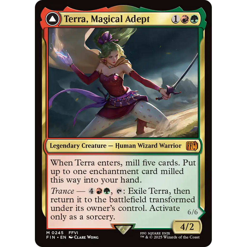 Terra, Magical Adept // Esper Terra (FIN-245) - FINAL FANTASY: (enchantment) Foil