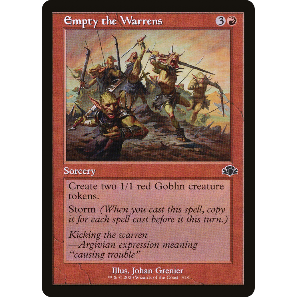 Empty the Warrens (Retro Frame) (DMR-318) - Dominaria Remastered