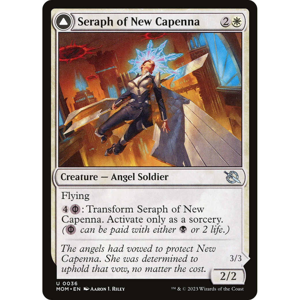 Seraph of New Capenna // Seraph of New Phyrexia (MOM-036) - March of the Machine Foil