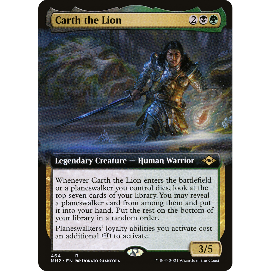 Carth the Lion (Extended Art) (MH2-464) - Modern Horizons 2: (Extended Art) Foil