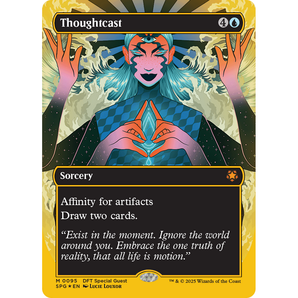 Thoughtcast (Borderless) (First-Place Foil) (SPG-095) - Special Guests (Borderless) Foil