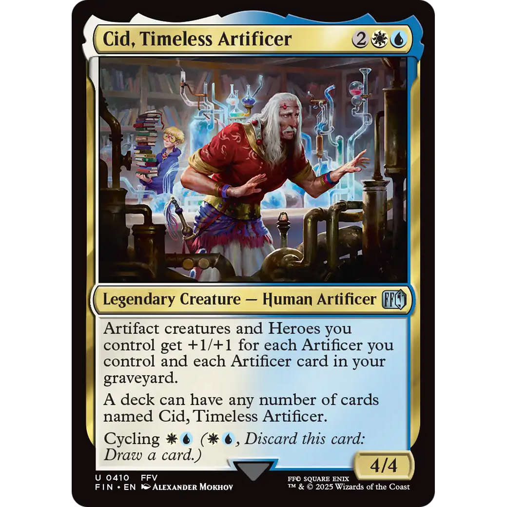 Cid, Timeless Artificer (0410) (FIN-410) - FINAL FANTASY Foil