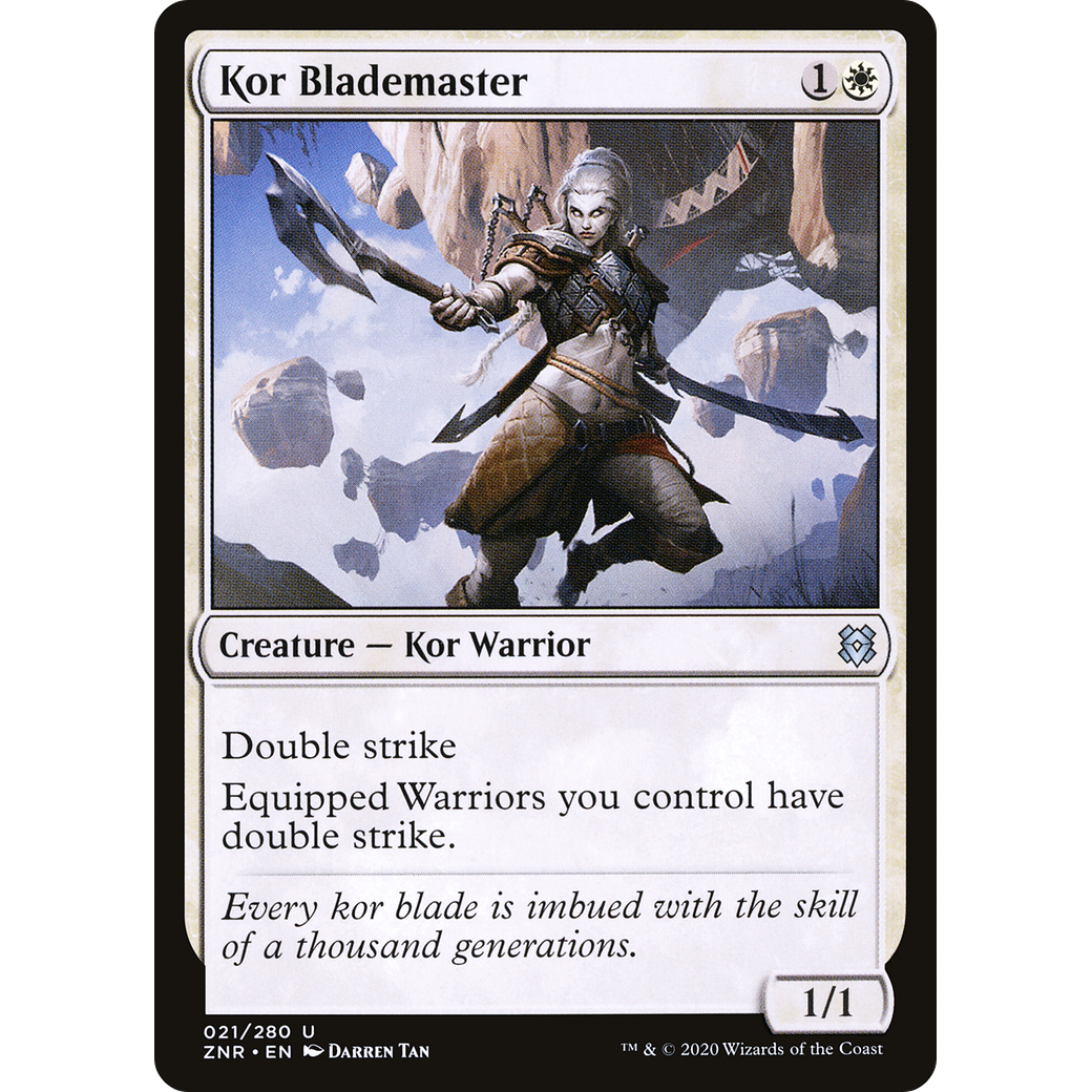 Kor Blademaster (ZNR-021) - Zendikar Rising Foil