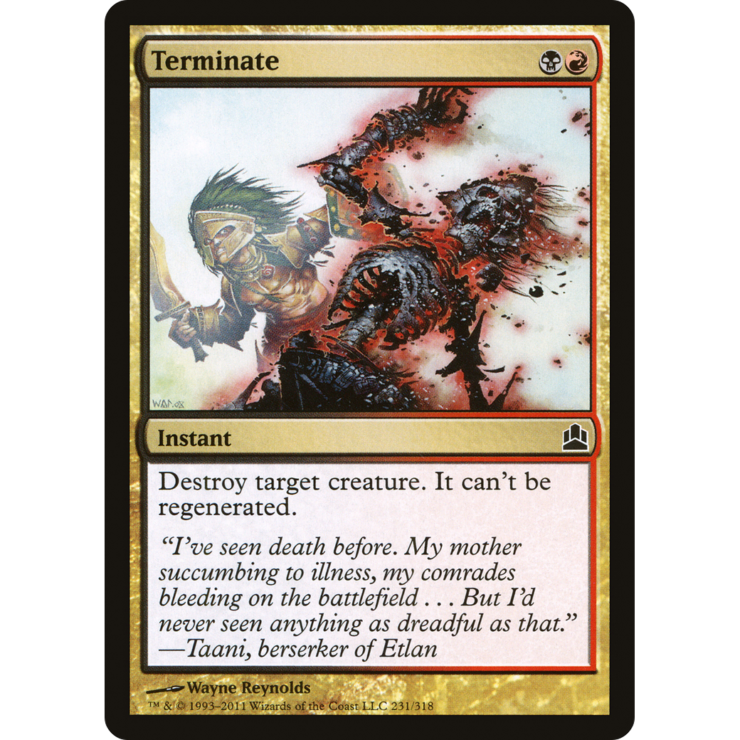 Terminate (CMD-231) - Commander 2011