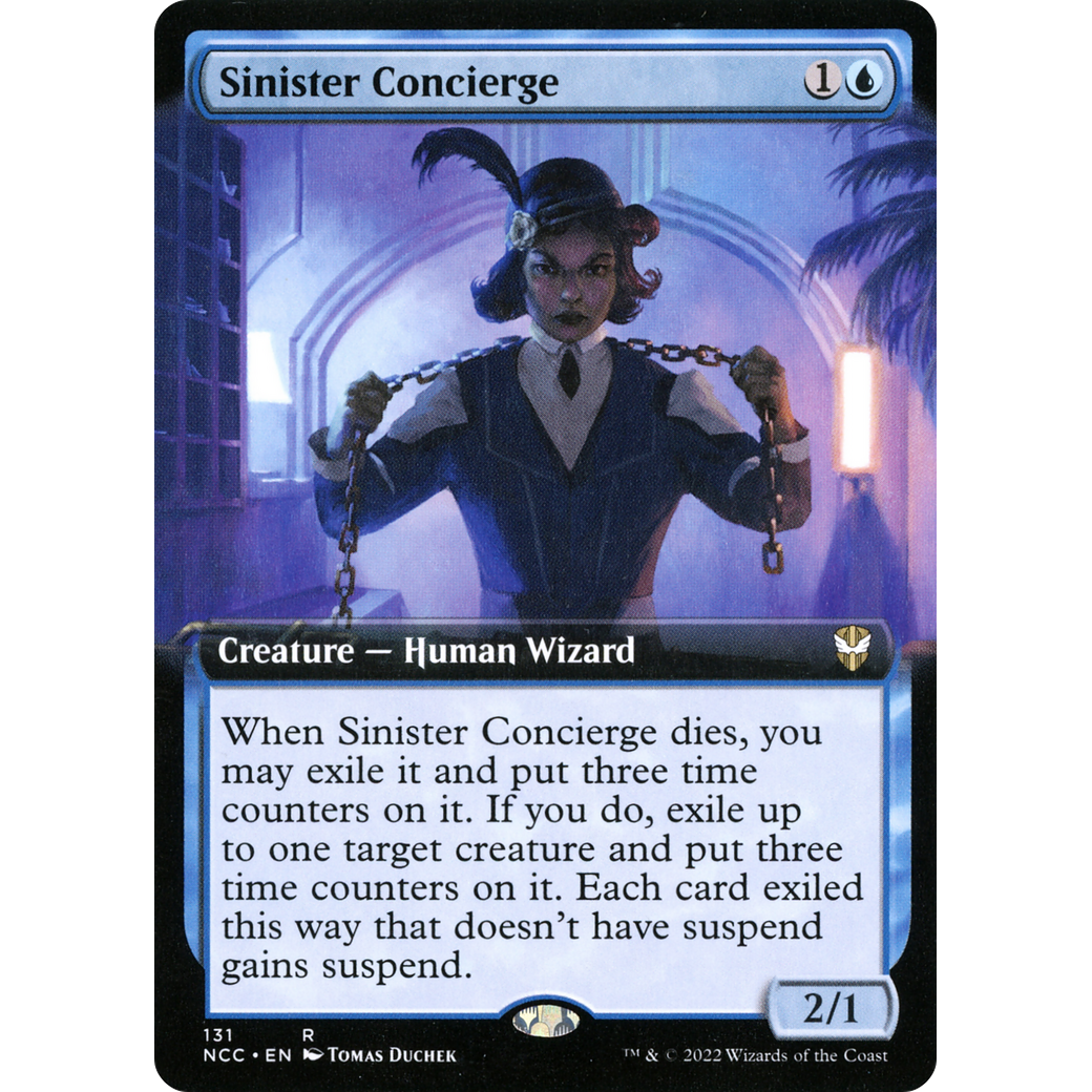 Sinister Concierge (Extended Art) (NCC-131) - New Capenna Commander: (Extended Art)