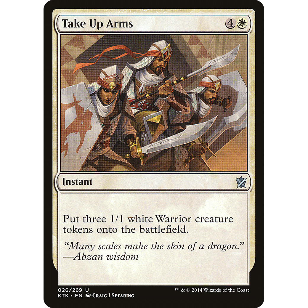 Take Up Arms (KTK-026) - Khans of Tarkir Foil