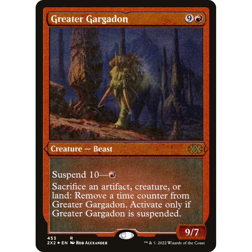 Greater Gargadon (Foil Etched) (2X2-453) - Double Masters 2022 Foil