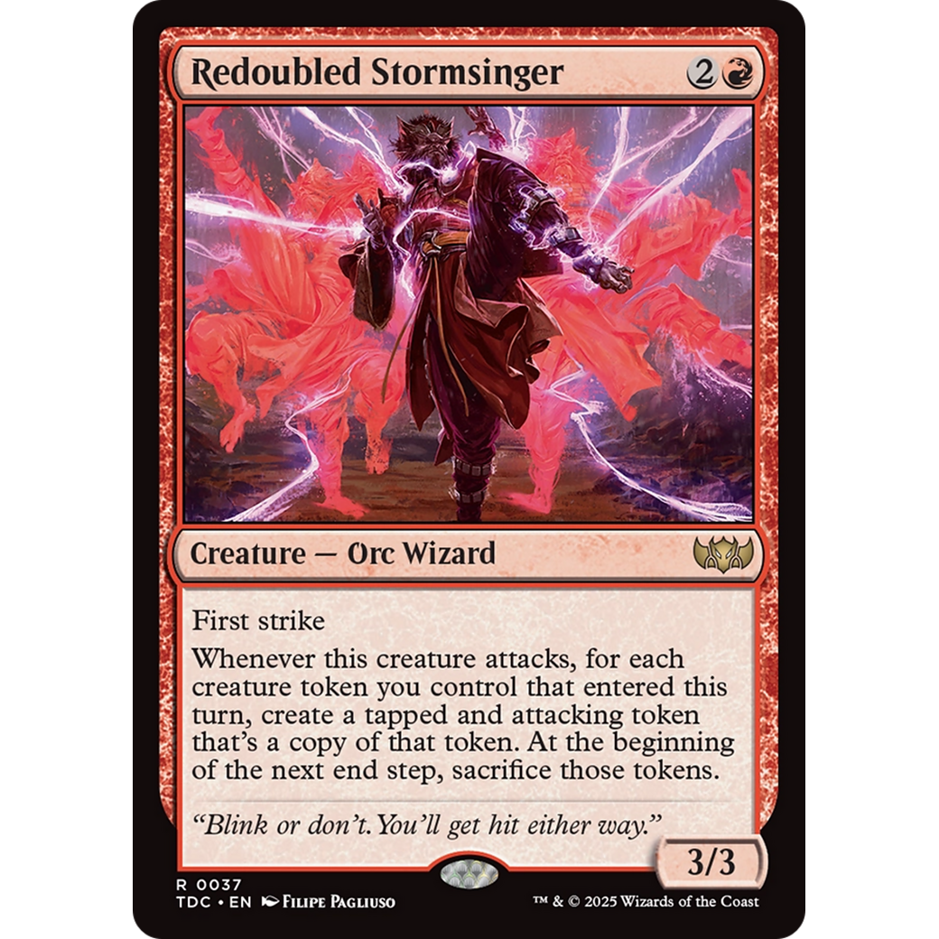 Redoubled Stormsinger (TDC-037) - Commander: Tarkir: Dragonstorm
