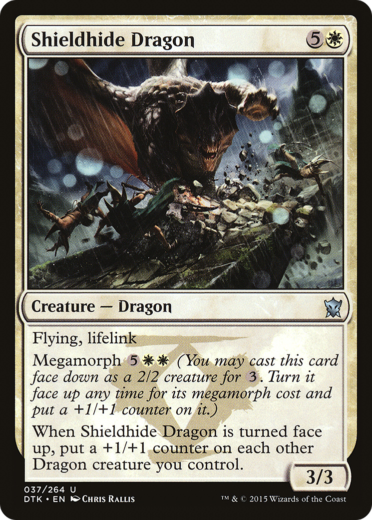 Shieldhide Dragon (DTK-037) - Dragons of Tarkir