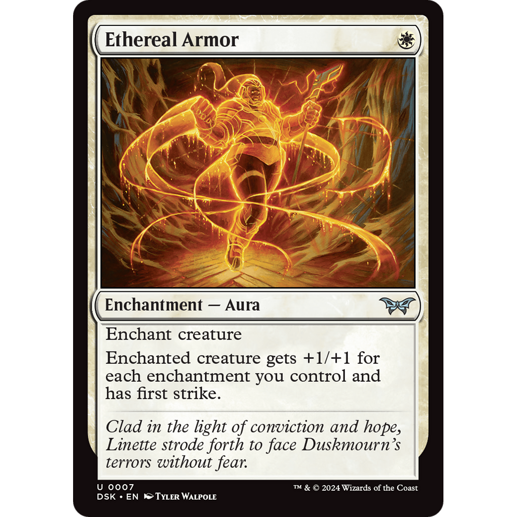 Ethereal Armor (DSK-007) - Duskmourn: House of Horror Foil
