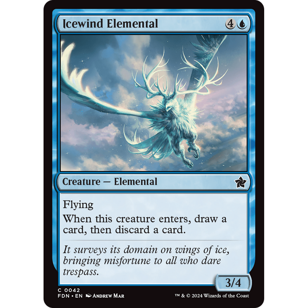 Icewind Elemental (FDN-042) - Foundations Foil