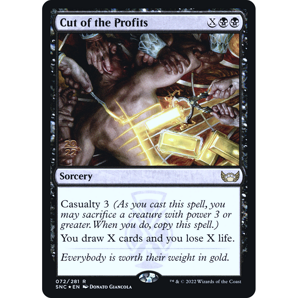 Cut of the Profits (PRE-072) - Streets of New Capenna Promos Foil