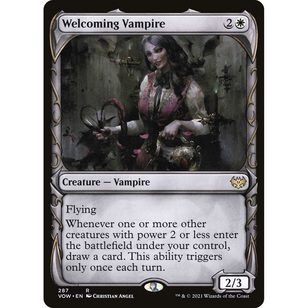 Welcoming Vampire (Showcase) (VOW-287) - Innistrad: Crimson Vow: (Showcase)