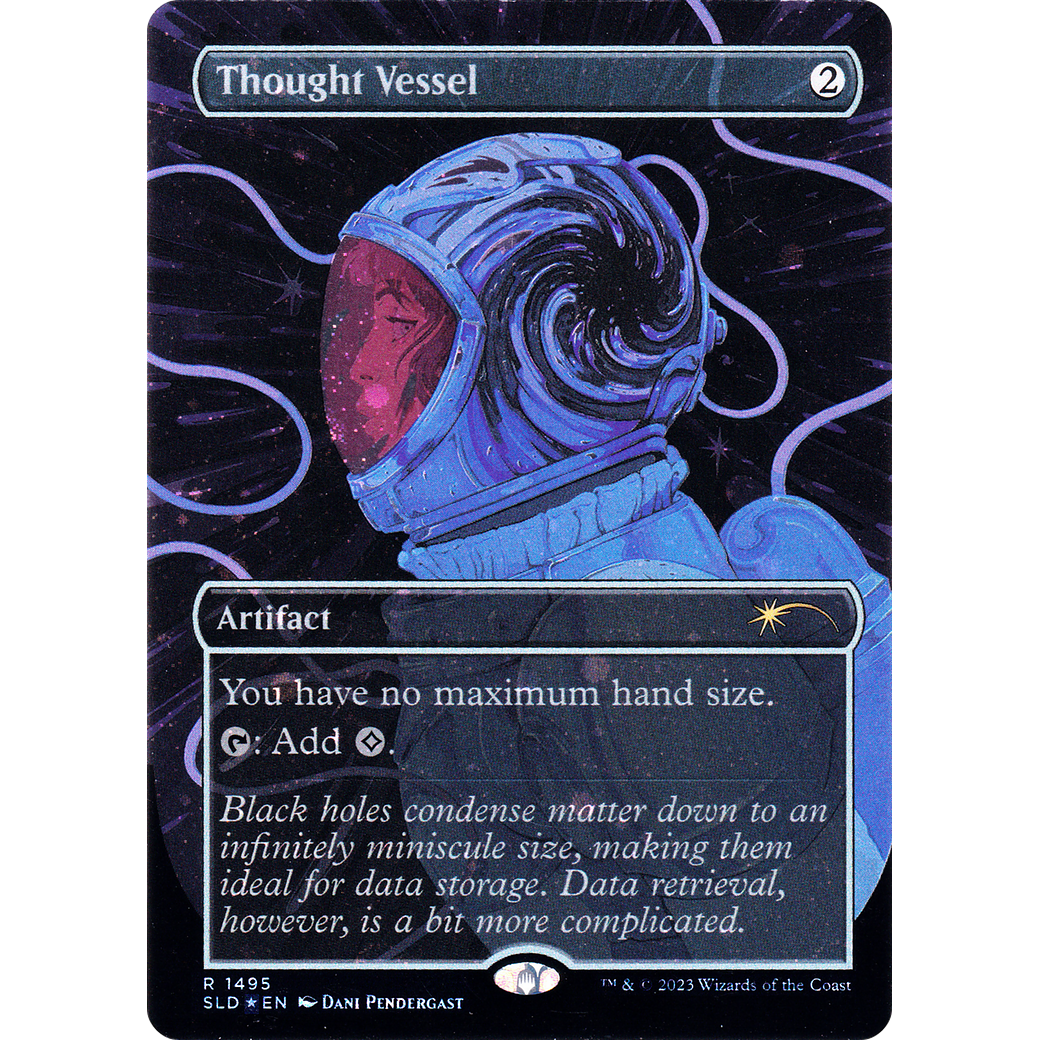 Thought Vessel (1495) (Galaxy Foil) (SLD-1495) - Secret Lair Drop (Borderless) Foil