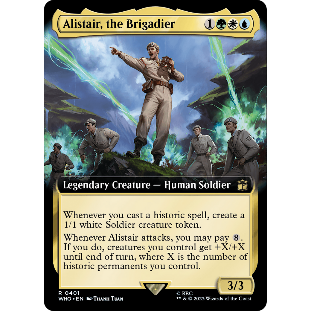 Alistair, the Brigadier (Extended Art) (WHO-401) - Doctor Who: (Extended Art) Foil