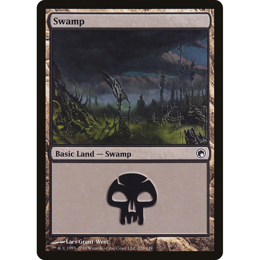Swamp (239) (SOM-239) - Scars of Mirrodin Foil