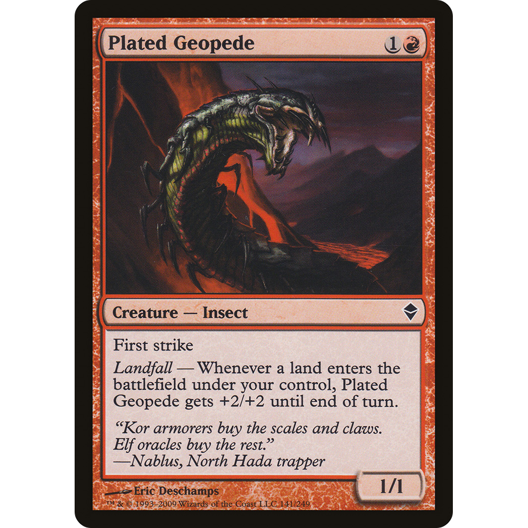 Plated Geopede (ZEN-141) - Zendikar Foil