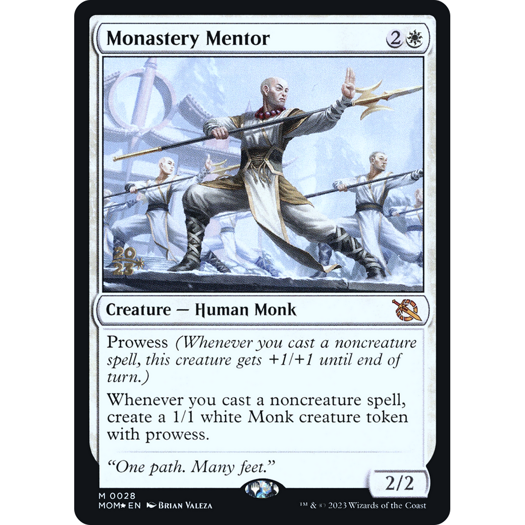 Monastery Mentor (PRE-28S) - March of the Machine Promos Foil
