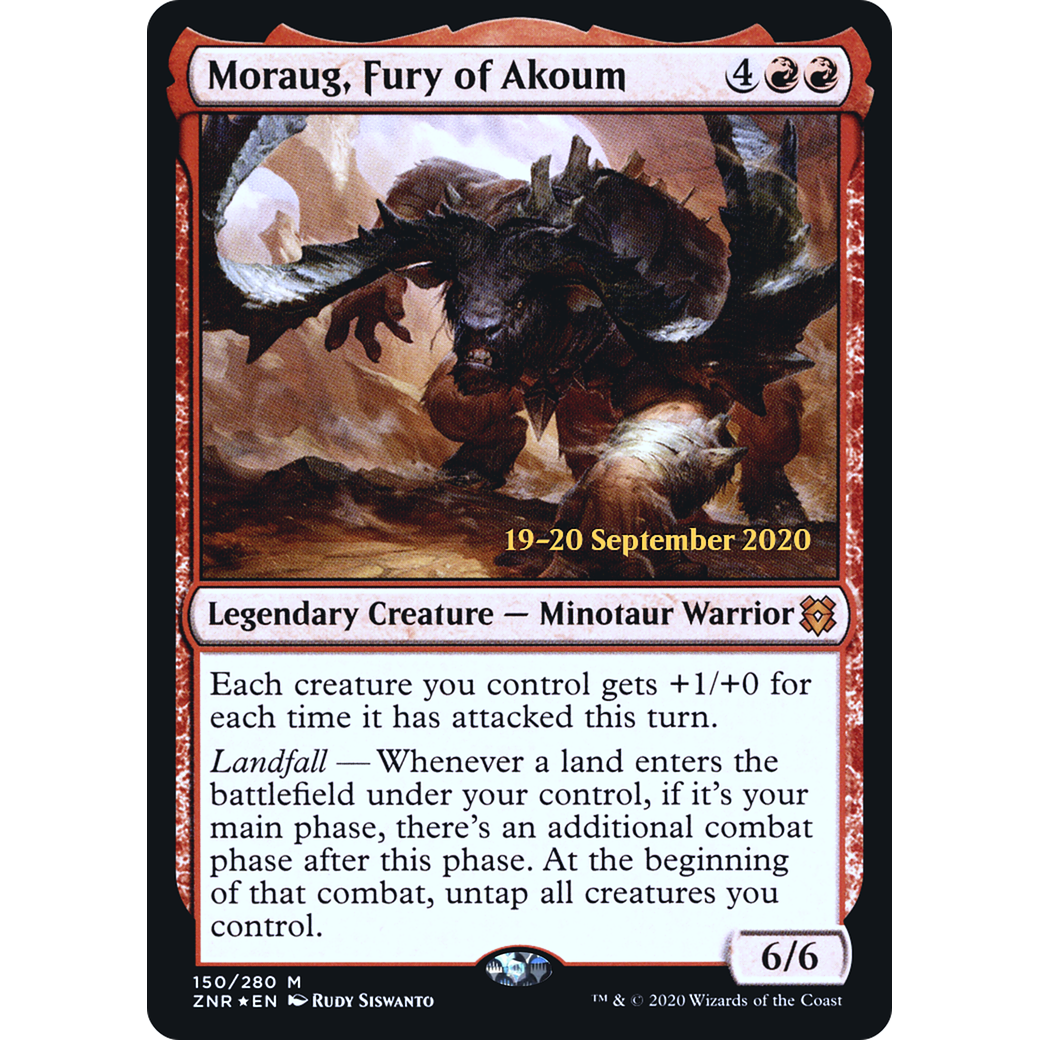 Moraug, Fury of Akoum (PRE-150) - Zendikar Rising Promos Foil