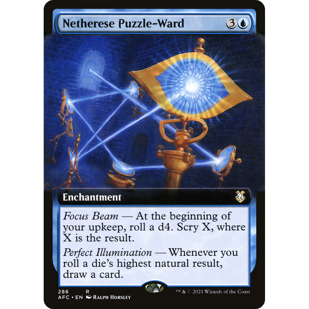 Netherese Puzzle-Ward (AFC-286) - Forgotten Realms Commander: (Extended Art)