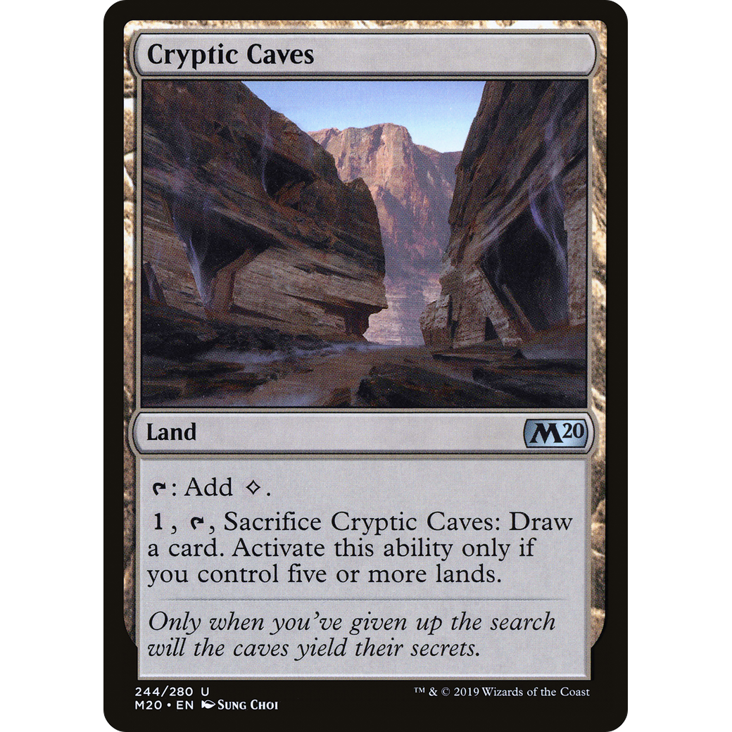 Cryptic Caves (M20-244) - Core Set 2020 Foil