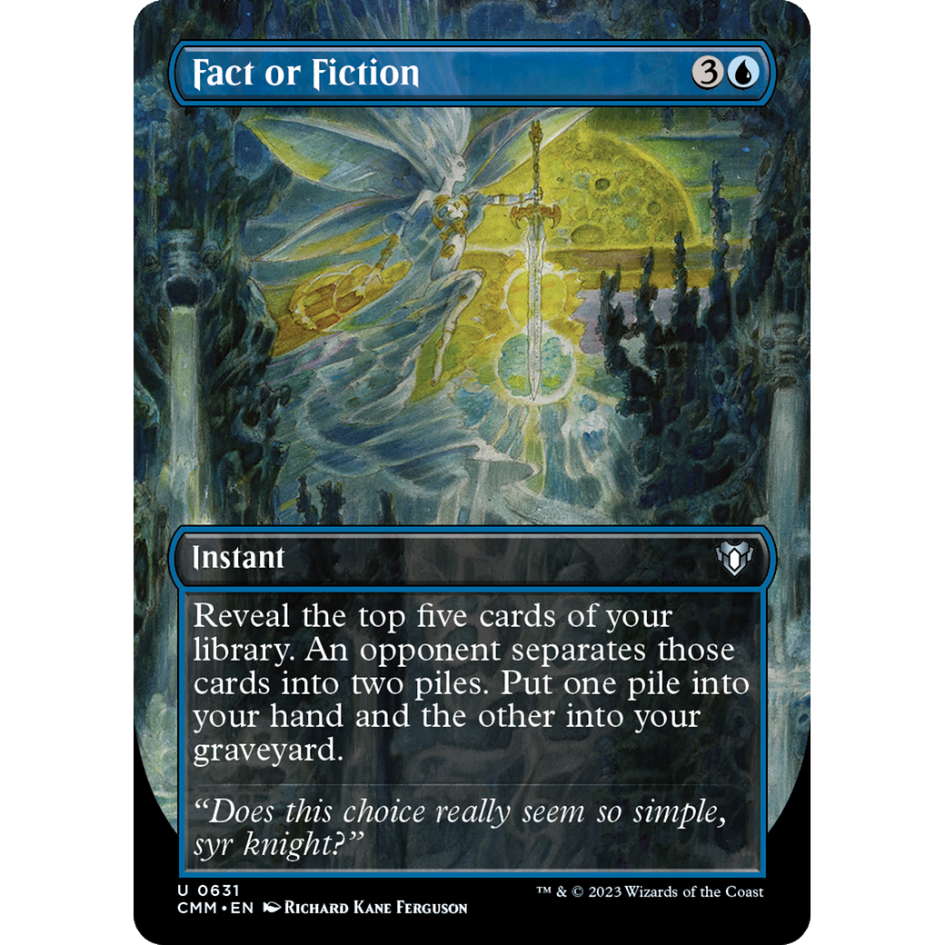 Fact or Fiction (CMM-631) - Commander Masters (Borderless) Foil