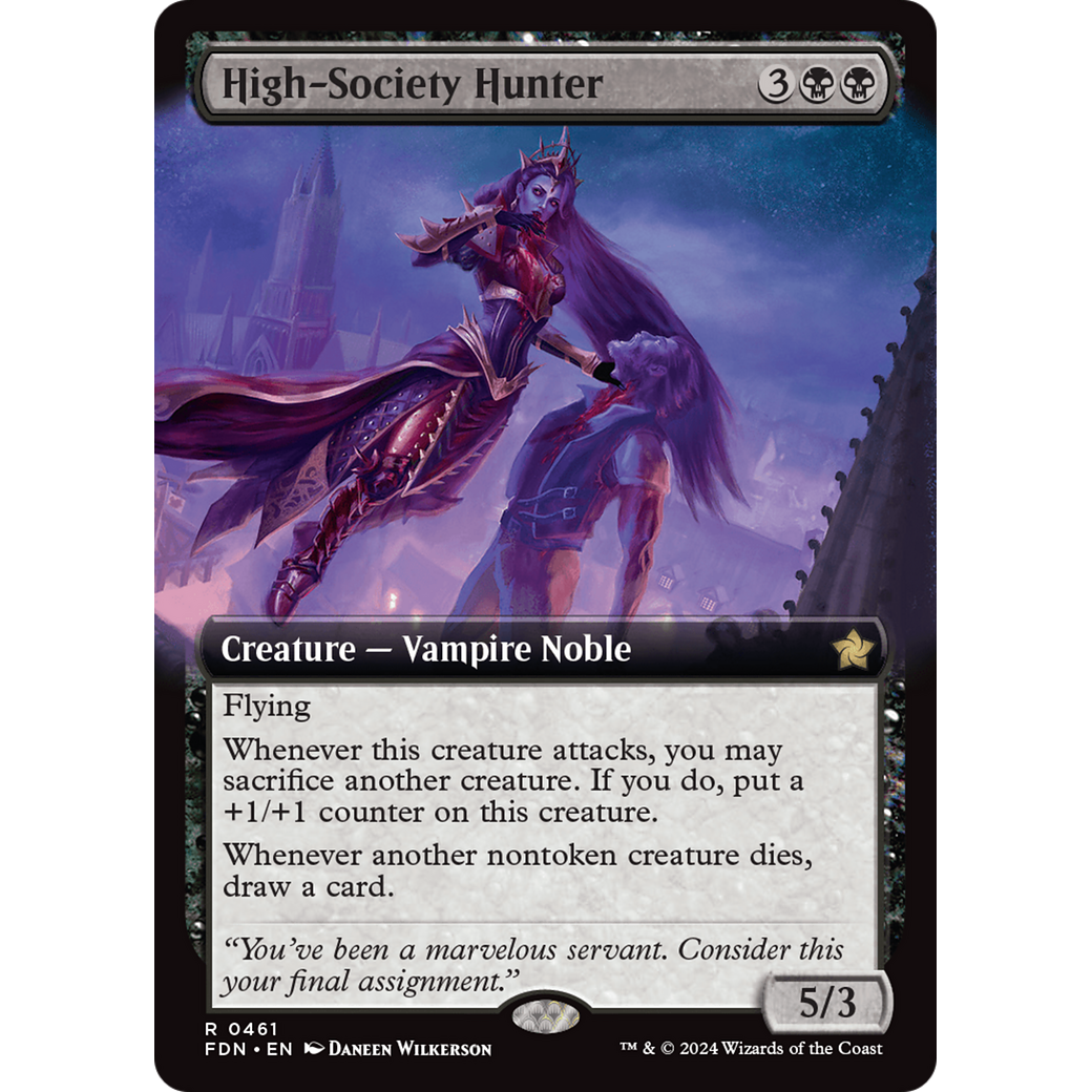 High-Society Hunter (FDN-461) - Foundations: (Extended Art) Foil