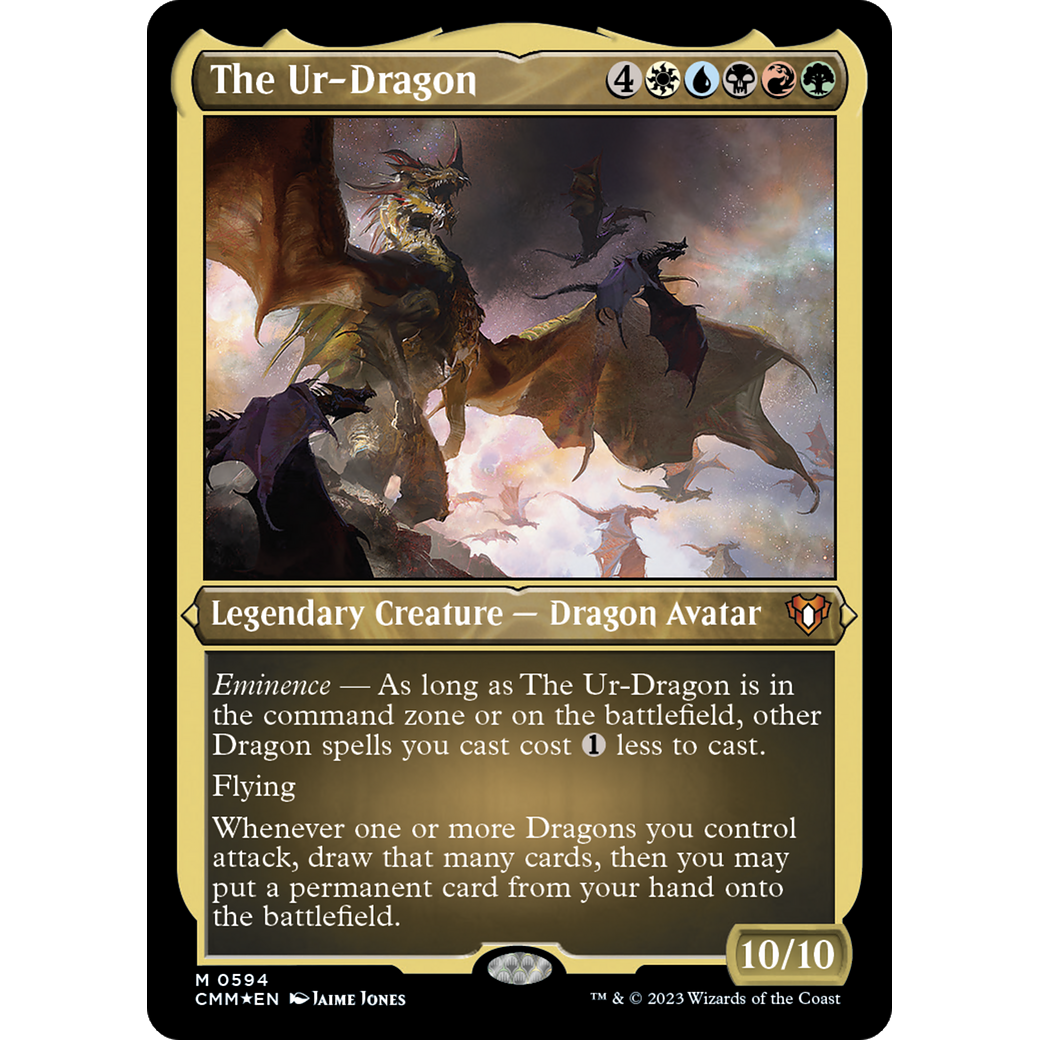The Ur-Dragon (CMM-594) - Commander Masters Etched Foil