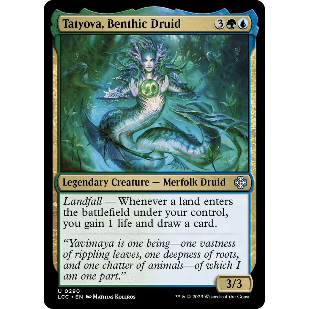 Tatyova, Benthic Druid (LCC-290) - The Lost Caverns of Ixalan Commander