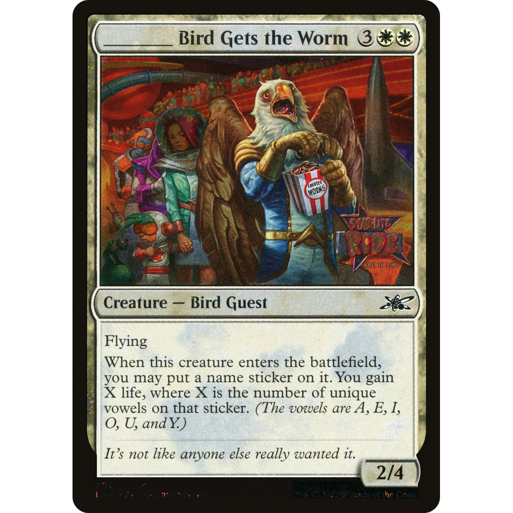 _____ Bird Gets the Worm (Galaxy Foil) (UNF-291) - Unfinity Foil