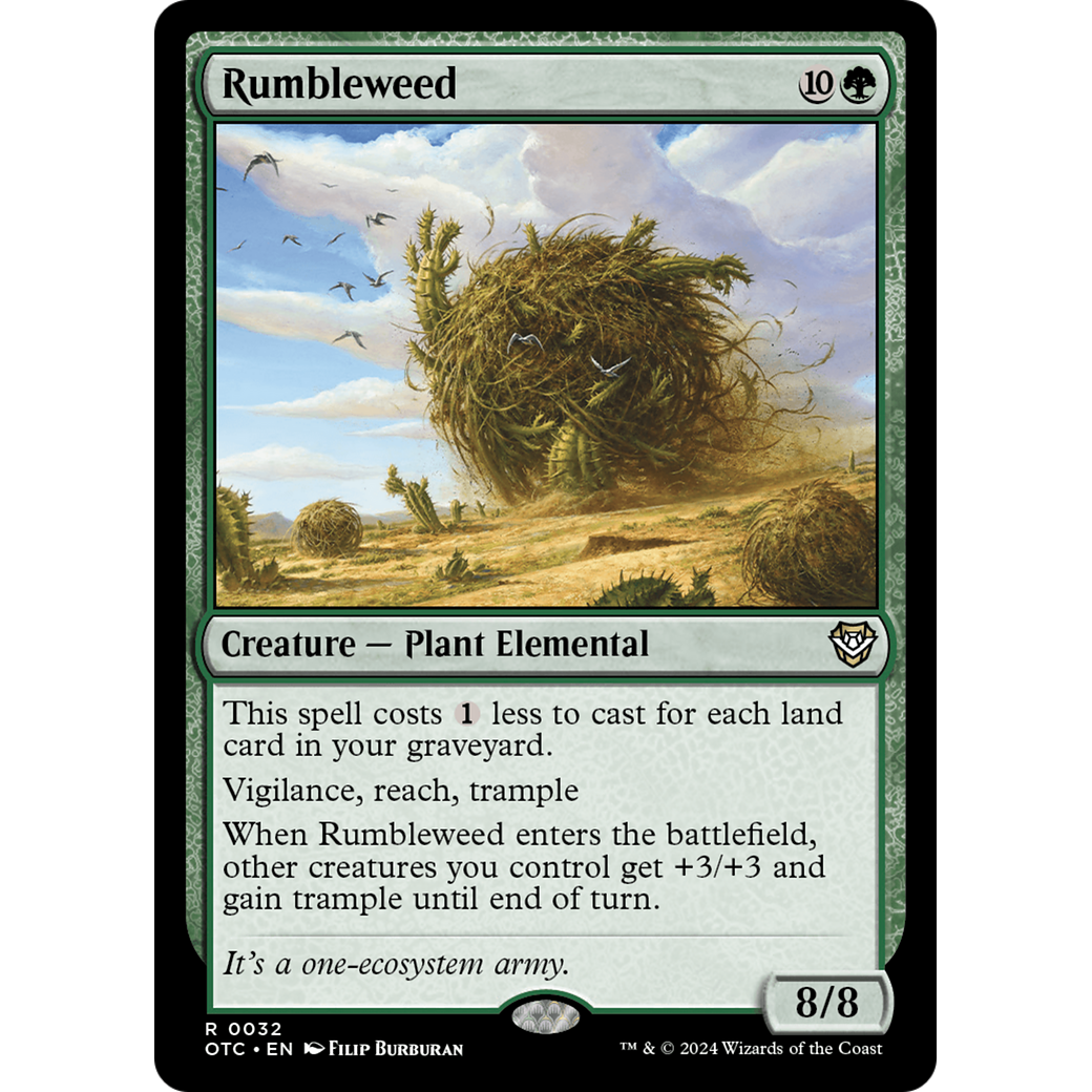 Rumbleweed (OTC-032) - Outlaws of Thunder Junction Commander
