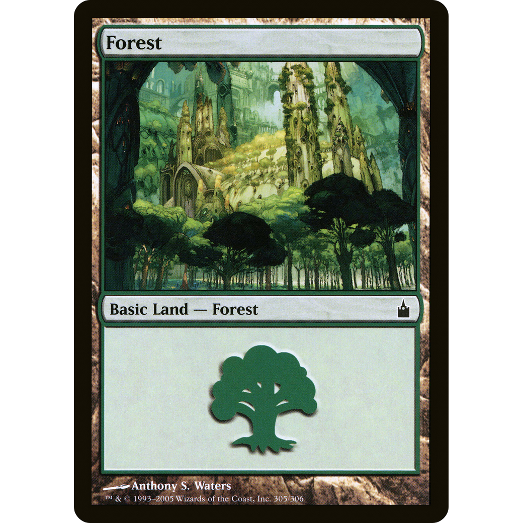 Forest (305) (RAV-305) - Ravnica: City of Guilds