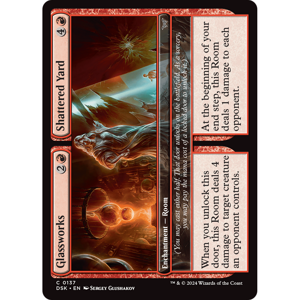 Glassworks // Shattered Yard (DSK-137) - Duskmourn: House of Horror Foil