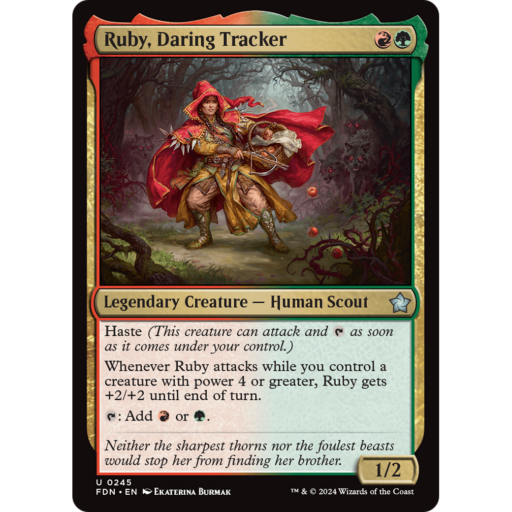 Ruby, Daring Tracker (FDN-245) - Foundations Foil