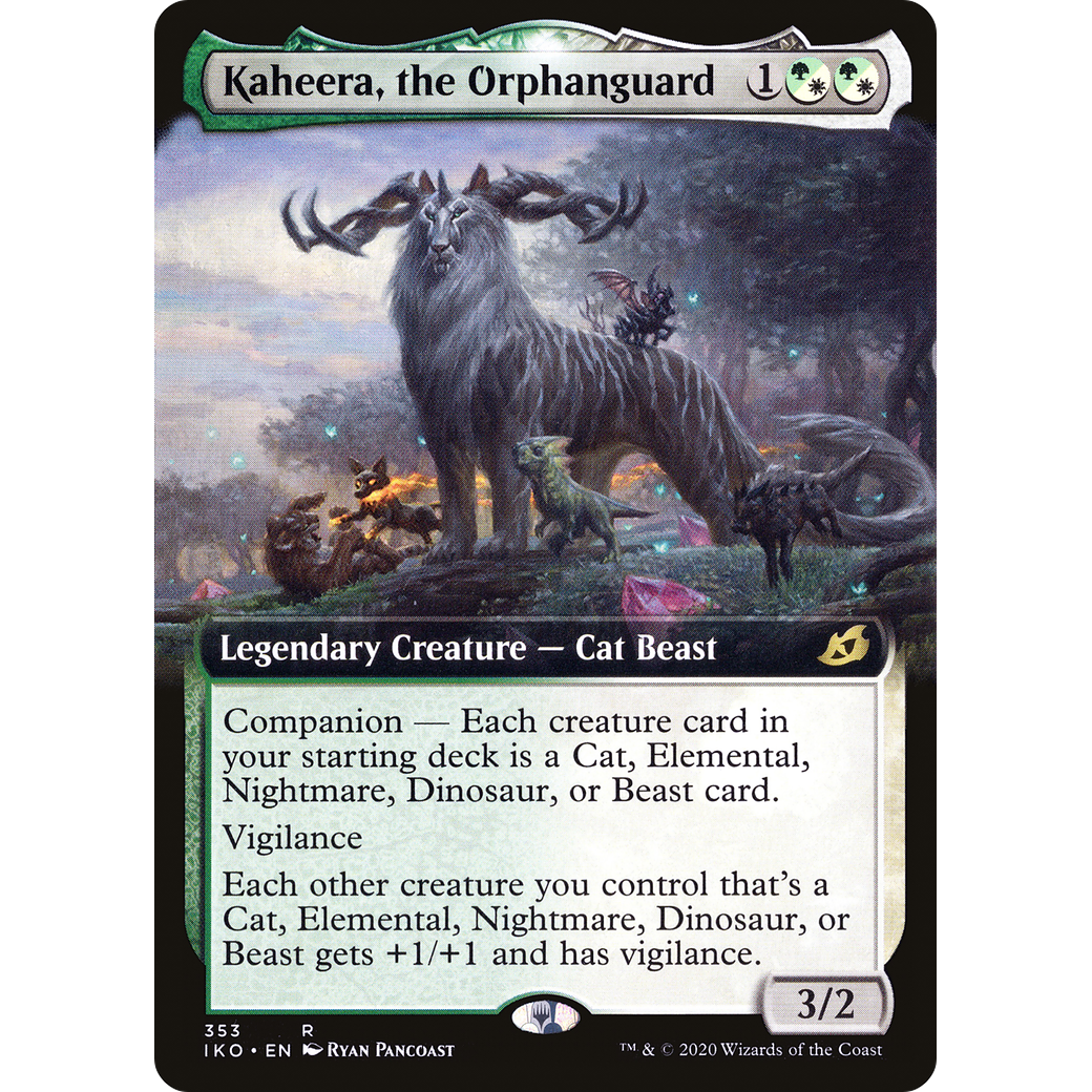 Kaheera, the Orphanguard (Extended Art) (IKO-353) - Ikoria: Lair of Behemoths: (companion, Extended Art)