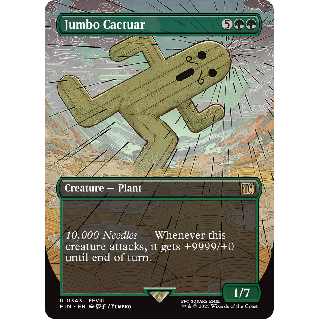 Jumbo Cactuar (Borderless) (FIN-343) - FINAL FANTASY (Borderless)