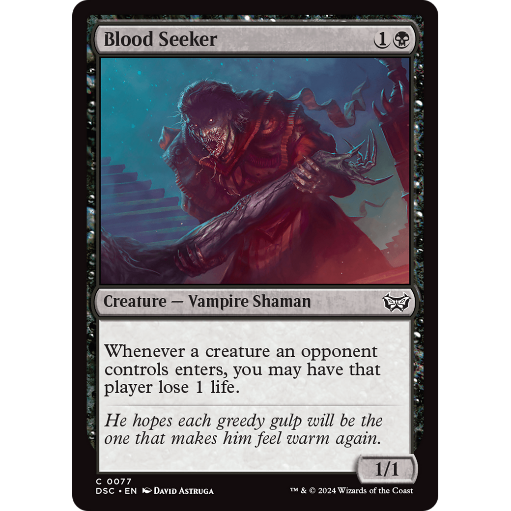 Blood Seeker (DSC-077) - Duskmourn: House of Horror Commander