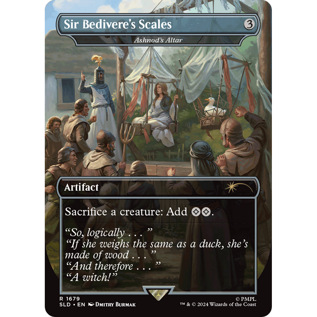 Sir Bedivere's Scales - Ashnod's Altar (SLD-1679) - Secret Lair Drop / Sir Bedivere's Scales (Borderless) Foil