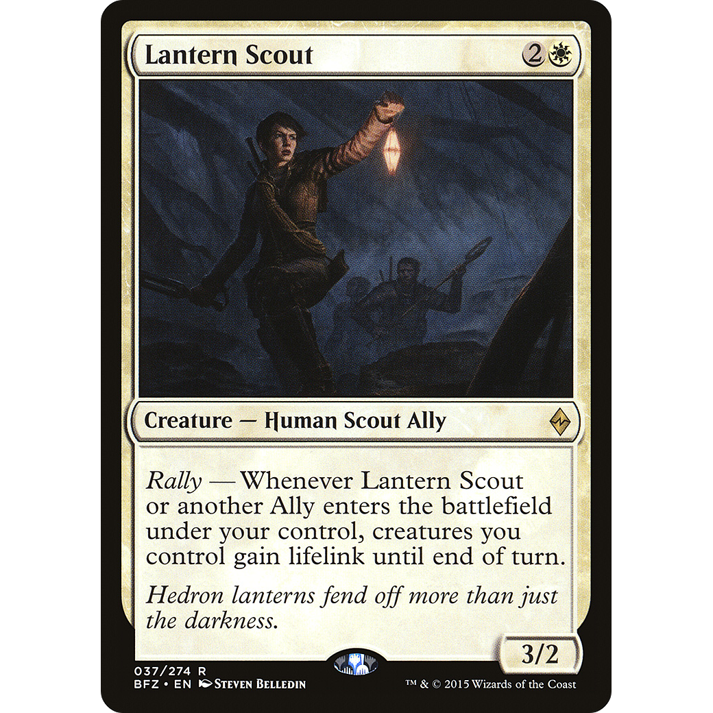 Lantern Scout (BFZ-037) - Battle for Zendikar Foil