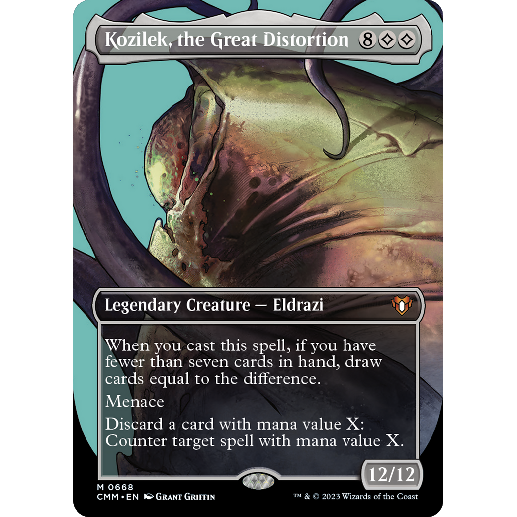 Kozilek, the Great Distortion (CMM-668) - Commander Masters (Borderless)